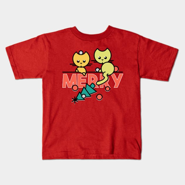 MINIMALs: Merry XMas Kids T-Shirt by eSeaty